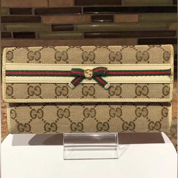 GUCCI Signature Canvas Prince Long Wallet 😍❤️ - Picture 12 of 17